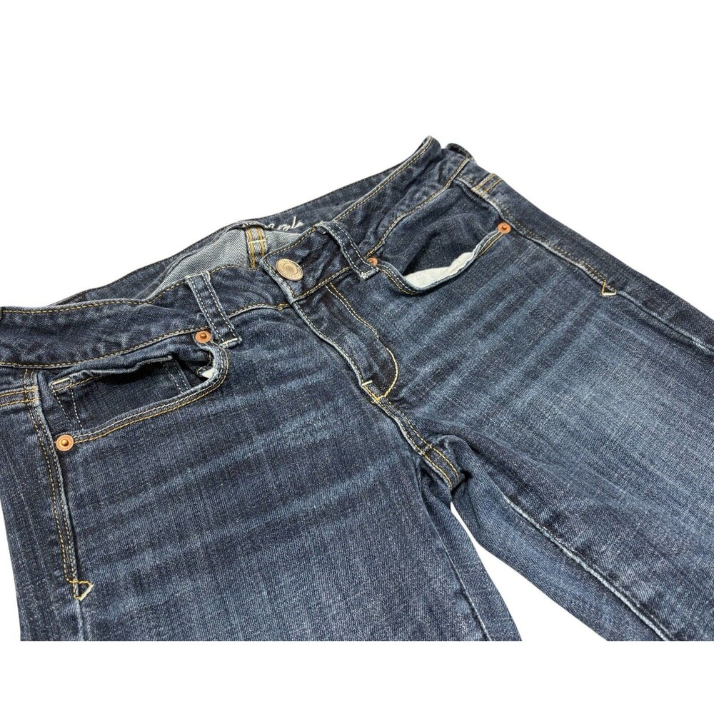 American Eagle Outfitters Women's Blue Jeans Size 6 Skinny Kick Stretch See Pics